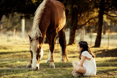 Sesión de fotos de exterior para Mili y su caballo por la fotógrafa Mariela Morante